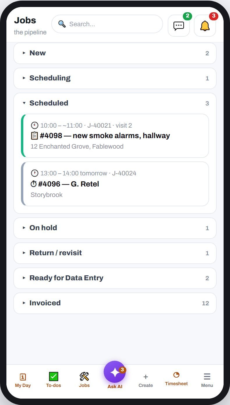 The Service Ninja field app