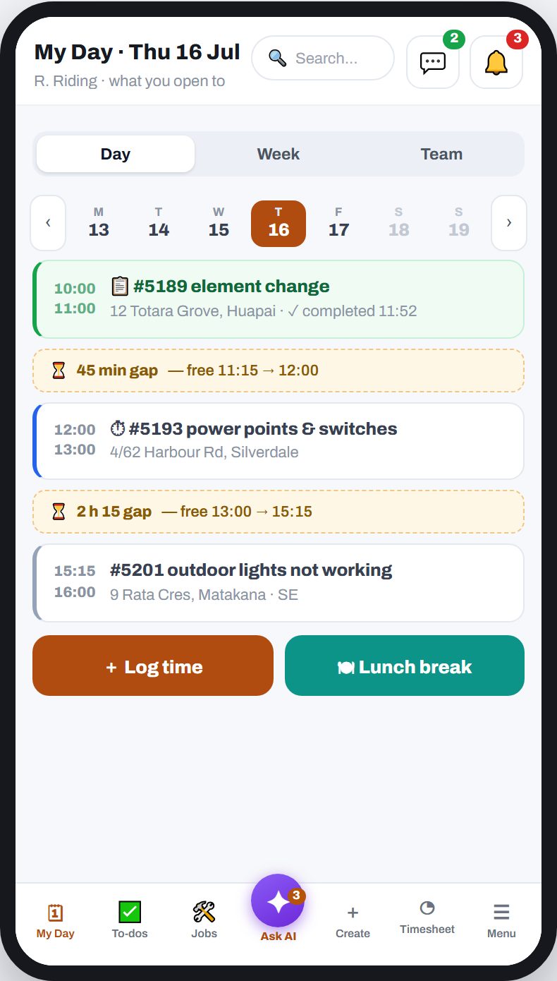 The Service Ninja field app